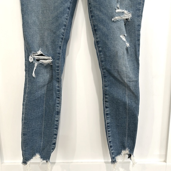 A&F Distressed Skinny Ankle Jeans - Picture 3 of 4